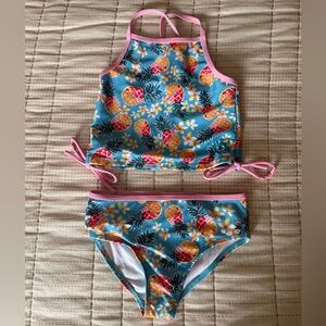 Tropical Pineapple Kids Bikini Set